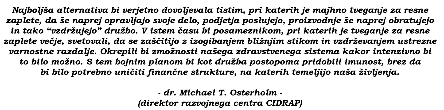 osterholm quote 2